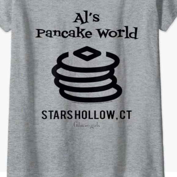 Gilmore Girls Al's Pancake World Logo Gray T-Shirt - Picture 1 of 8